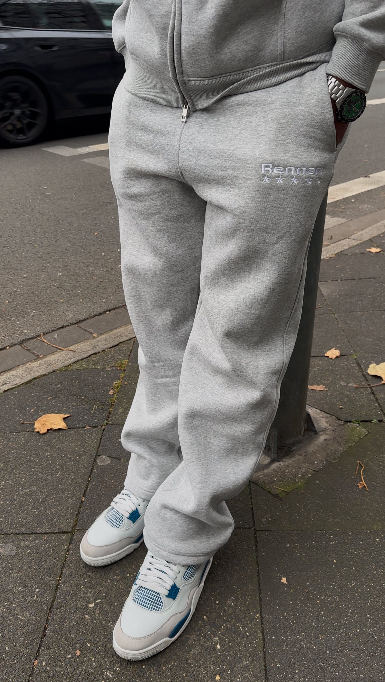 RENNARI ESSENTIAL GREY JOGGERS