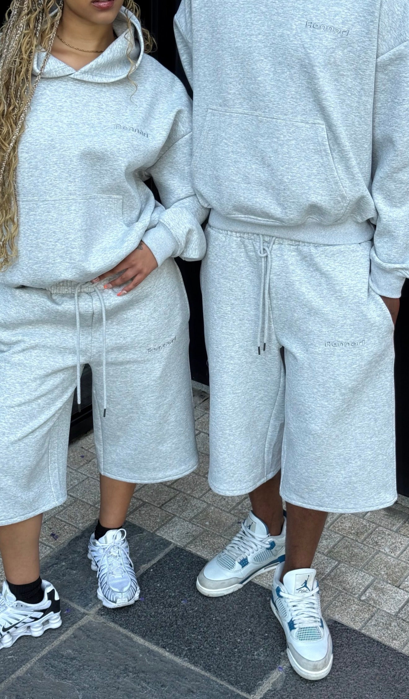 Rennari Scuba Sweats Shorts - Grey