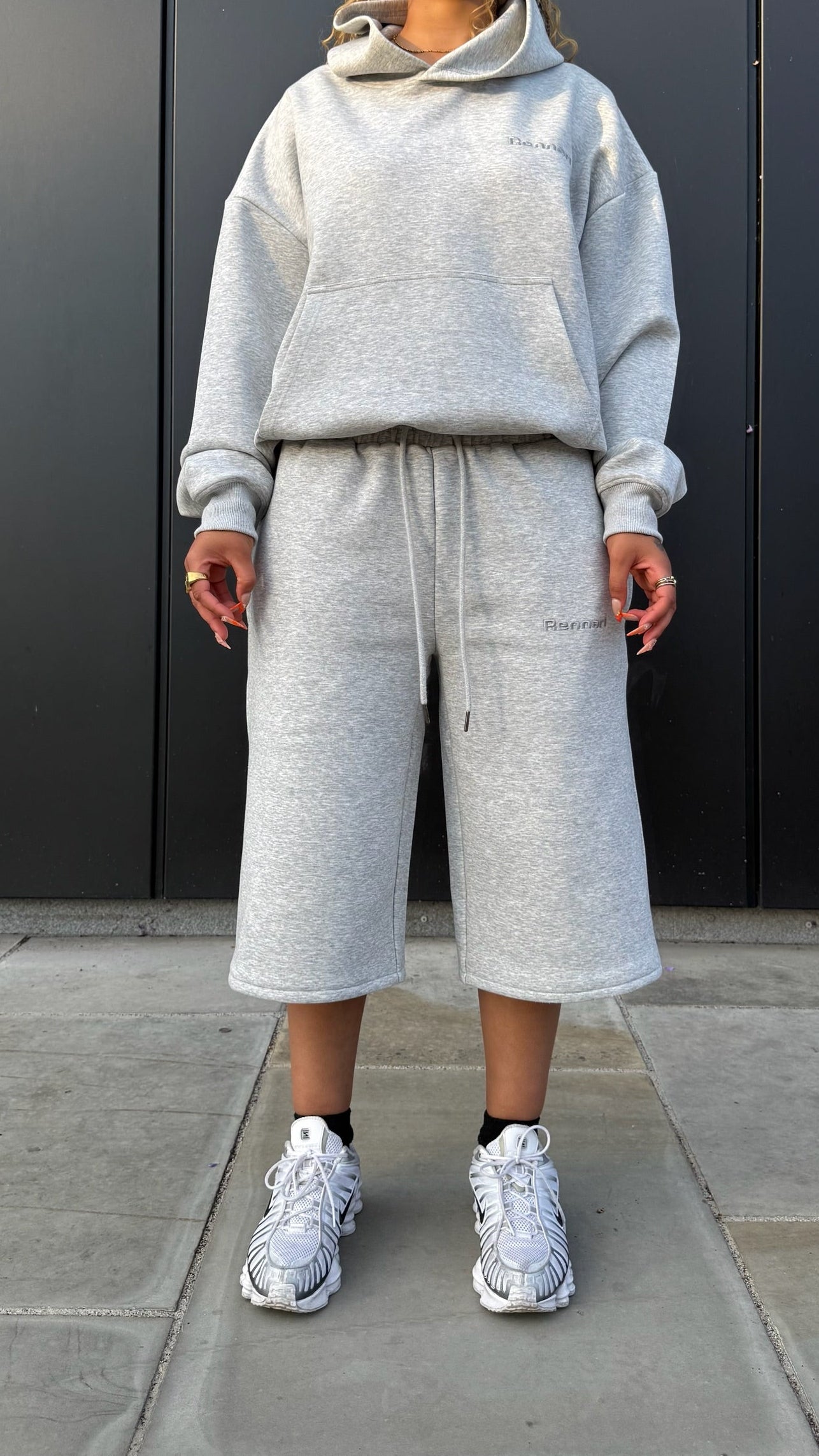 Rennari Scuba Sweats Shorts - Grey
