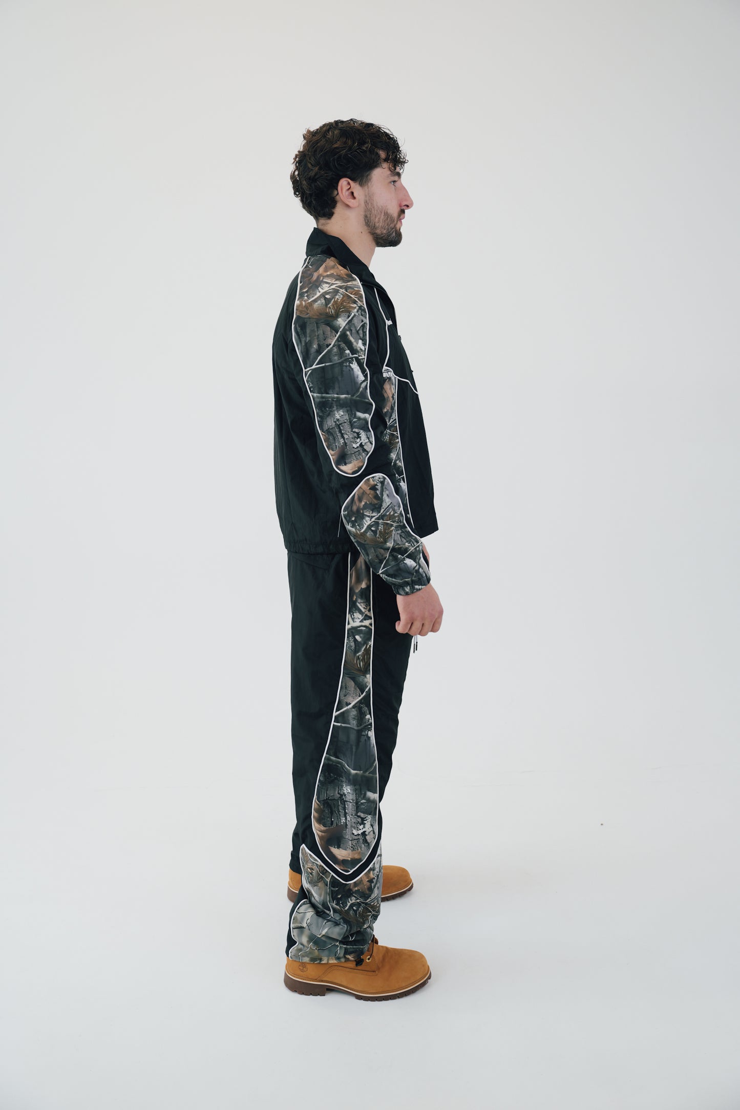 Rennari Tree Camo Tech Pants - Black