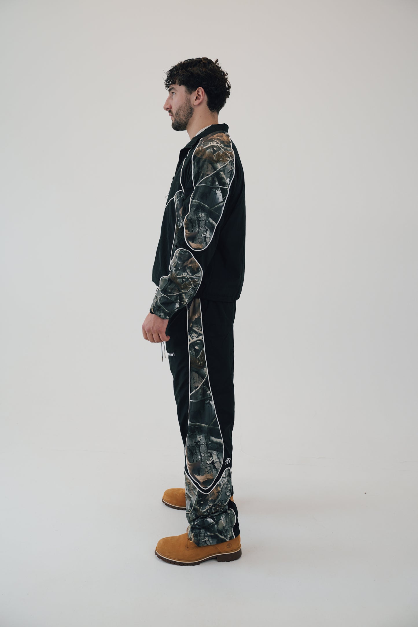 Rennari Tree Camo Tech Pants - Black