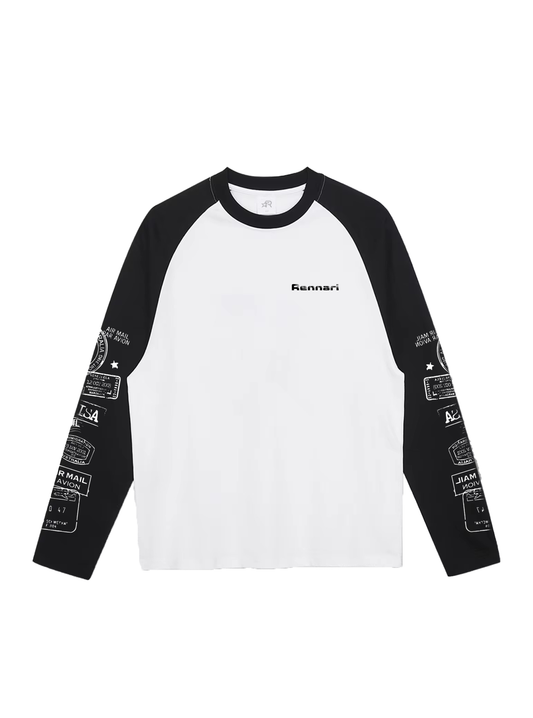 VISA LONGSLEEVE TEE - Black